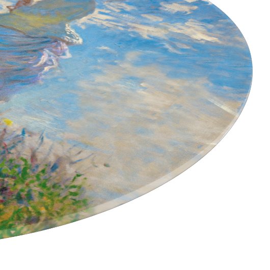 Planche À Découper Parasol Monet Femme Impressionnisme (Coin)