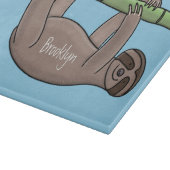 Planche À Découper Paresse souriante mignon sur dessin animé en bambo (Coin)