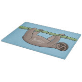 Planche À Découper Paresse souriante mignon sur dessin animé en bambo (Coin)