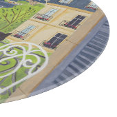 Planche À Découper Paris Balcony Breakfast Cat Eiffel Tower (Coin)