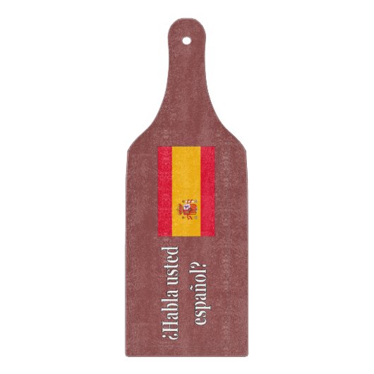 Planche À Découper Parles-tu espagnol ? en espagnol. Indicateur wf (Devant)