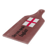 Planche À Découper Parlez-vous anglais en anglais.Flag bf (Coin)