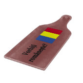 Planche À Découper Parlez-vous roumain ? en roumain. Indicateur (Coin)