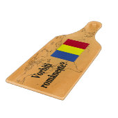 Planche À Découper Parlez-vous roumain ? en roumain. Indicateur (Coin)