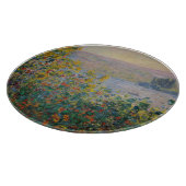 Planche À Découper Parterres de fleurs à Vétheuil, paysage impression (Coin)