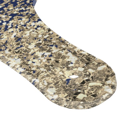 Planche À Découper Parties scintillant Bleu de la Marine d'or Script  (Coin)