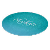 Planche À Découper parties scintillant bleu turquoise aqua vert mer m (Coin)