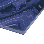 Planche À Découper Parties scintillant bleue Galaxy Swirl Abstrait Mo (Coin)