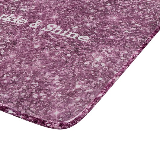 Planche À Découper Parties scintillant Bokeh rose (Coin)