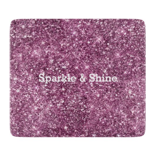 Planche À Découper Parties scintillant Bokeh rose (Devant)