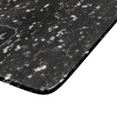 Planche À Découper Parties scintillant brillante noire et blanche Mon (Coin)