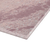 Planche À Découper parties scintillant élégante en marbre rose rose (Coin)