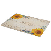 Planche À Découper Parties scintillant en or rose Eucalyptus verdure  (Coin)