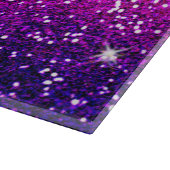 Planche À Découper Parties scintillant Étincelles Purple Pink Texture (Coin)