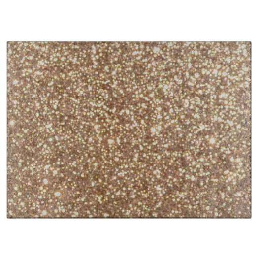 Planche À Découper Parties scintillant métallique en cuivre Rose (Devant)