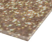 Planche À Découper Parties scintillant métallique en cuivre Rose (Coin)