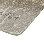 Planche À Découper Parties scintillant Or moderne étincelles Nom pers (Coin)