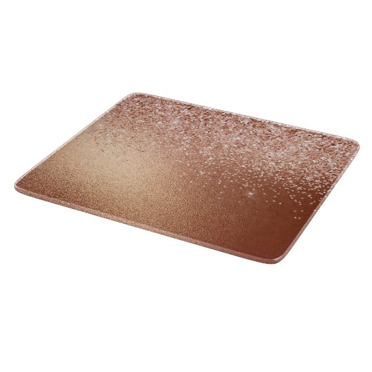 Planche À Découper Parties scintillant or Rose Glam (Coin)