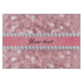 Planche À Découper Parties scintillant rose Bokeh et Diamonds Personn (Devant)