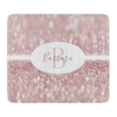 Planche À Découper Parties scintillant rose Personnaliser la planche (Devant)