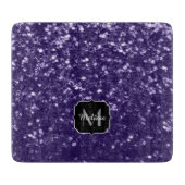 Planche À Découper Parties scintillant violet foncé ultra violet scin (Devant)