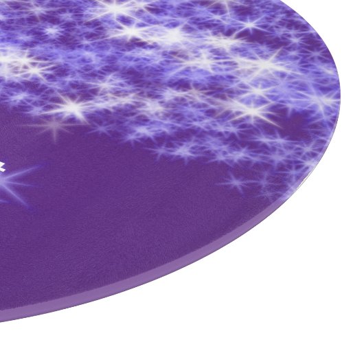 Planche À Découper Parties scintillant violet simple étoiles scintill (Coin)