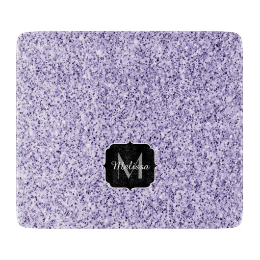 Planche À Découper Parties scintillant violet ultra violet brillant M (Devant)