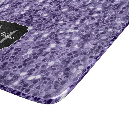 Planche À Découper Parties scintillant violet ultra violet scintille  (Coin)