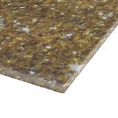 Planche À Découper Parties scintillantes de luxe d'or - image (Coin)