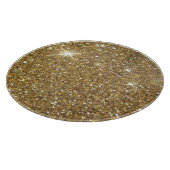 Planche À Découper Parties scintillantes de luxe d'or - image (Coin)