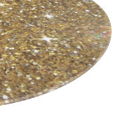 Planche À Découper Parties scintillantes de luxe d'or - image (Coin)