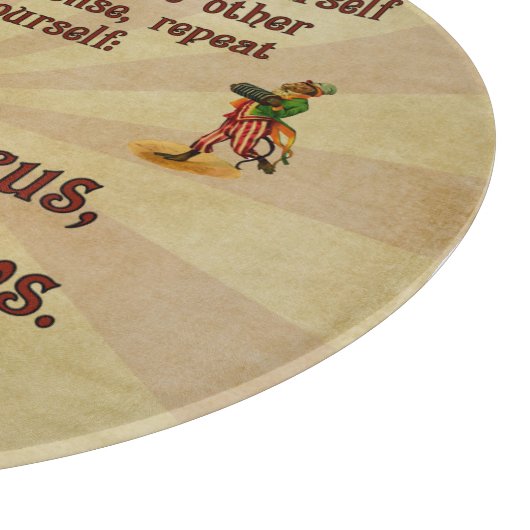 Planche À Découper Pas mes singes, pas mon cirque (Coin)