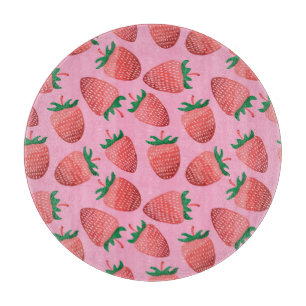 Planche À Découper Pastel aux fraises : sucré Vintage