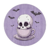 Planche À Découper Pastel Goth Skull in Teacup (Devant)