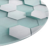 Planche À Découper Pastel Menthe Hexagone Mosaïque 3D (Coin)