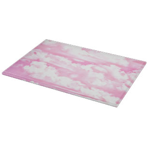 Planche À Découper Pastel pink Happy Clouds Decoration