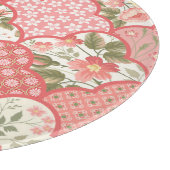 Planche À Découper Pastel Rose Motif à patchwork floral (Coin)