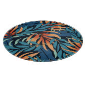 Planche À Découper Pastel Tropical Botanical Abstrait (Coin)