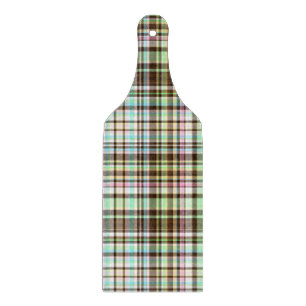 Planche À Découper Pastels Chocolat Plaid Pagaie À 1 Coupe