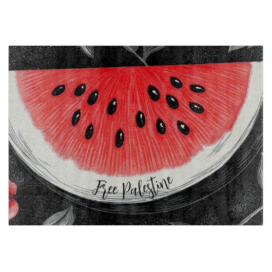 Planche À Découper Pastèque de Palestine (Devant)