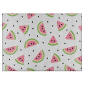 Planche À Découper Pastèque rose, Graines de pastèque, Motif d'été (Devant)