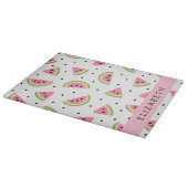 Planche À Découper Pastèque Rose, Pâtes De Pâques, Votre Nom (Coin)
