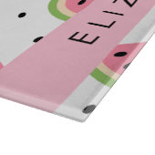 Planche À Découper Pastèque Rose, Pâtes De Pâques, Votre Nom (Coin)