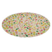 Planche À Découper Pastilles Fruitées Rose Menthe Jaune Vert  (Coin)