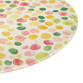 Planche À Découper Pastilles Fruitées Rose Menthe Jaune Vert  (Coin)