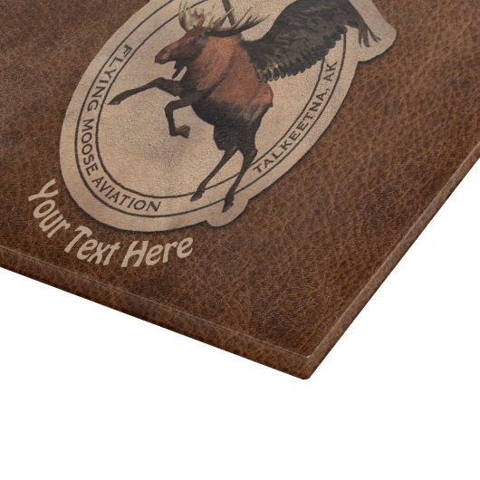 Planche À Découper Patch Flying Moose Aviation (Coin)