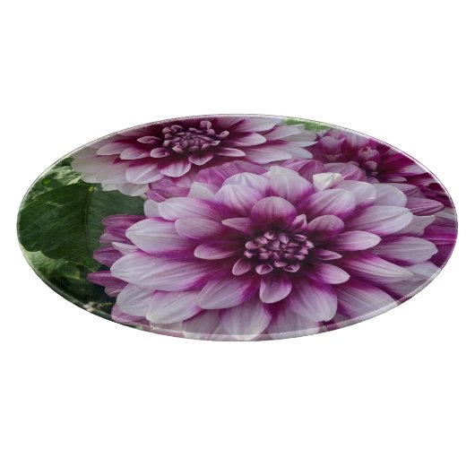 Planche À Découper Patches Dahlia, Superbe Fleur Violet (Coin)