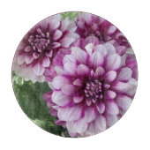 Planche À Découper Patches Dahlia, Superbe Fleur Violet (Devant)
