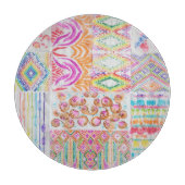 Planche À Découper patchwork Abstrait, motif de teinture à l'aquarell (Devant)