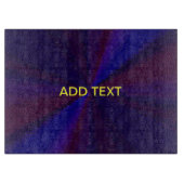 Planche À Découper Patchwork circulaire de dégradé bleu à pourpre (Devant)